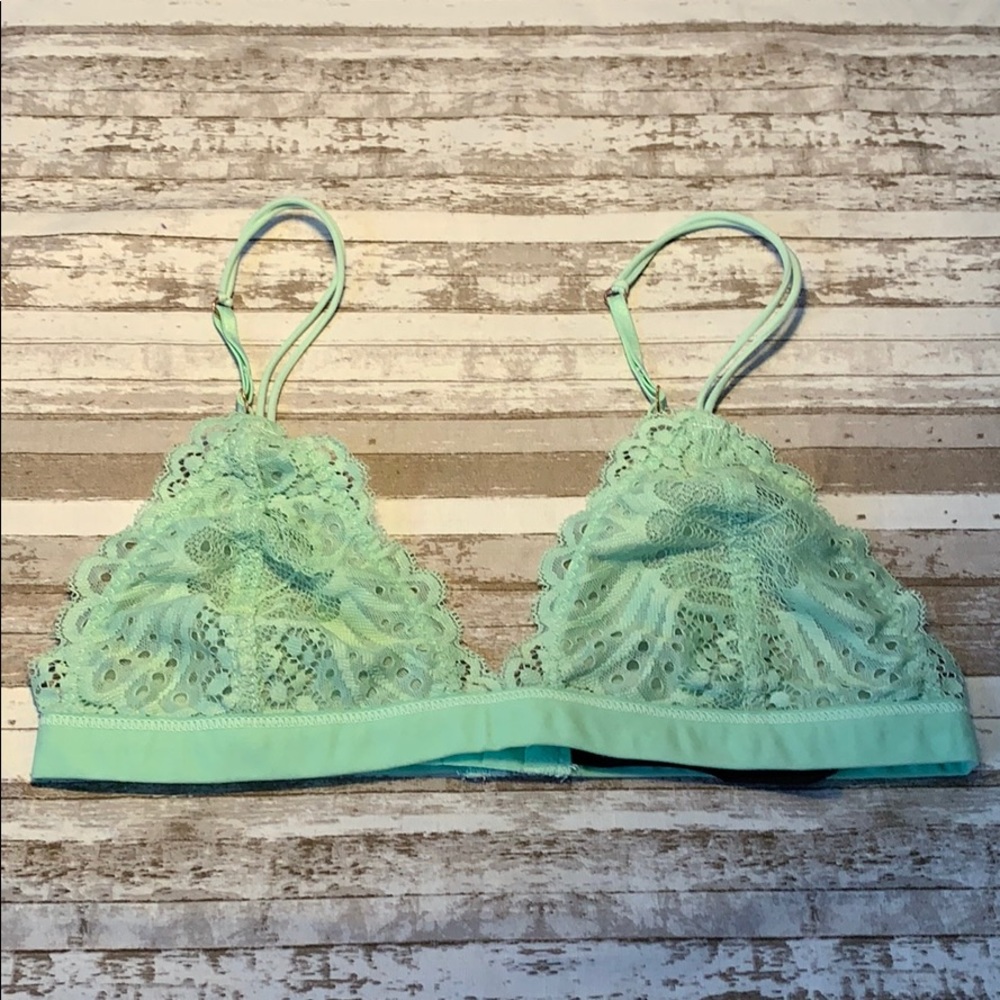 Out from Under Mint Lace Bralette